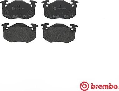 Brembo P 61 032 - Bremžu uzliku kompl., Disku bremzes adetalas.lv