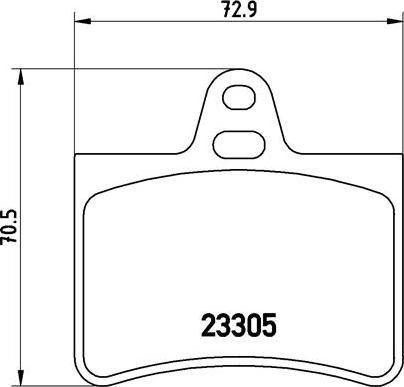 Brembo P 61 073 - Bremžu uzliku kompl., Disku bremzes adetalas.lv