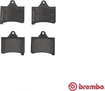 Brembo P 61 073 - Bremžu uzliku kompl., Disku bremzes adetalas.lv