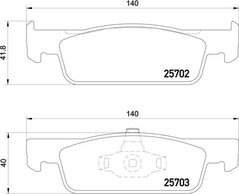 Brembo P 68 059X - Bremžu uzliku kompl., Disku bremzes adetalas.lv