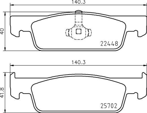 Brembo P 68 069 - Bremžu uzliku kompl., Disku bremzes adetalas.lv