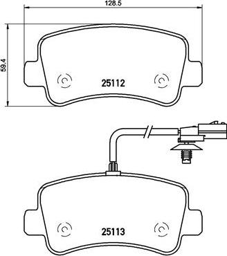 Brembo P 68 063 - Bremžu uzliku kompl., Disku bremzes adetalas.lv