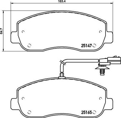 Brembo P 68 062 - Bremžu uzliku kompl., Disku bremzes adetalas.lv