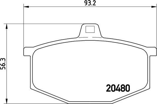 Brembo P 68 005 - Bremžu uzliku kompl., Disku bremzes adetalas.lv