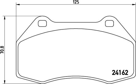 Brembo P 68 036 - Bremžu uzliku kompl., Disku bremzes adetalas.lv