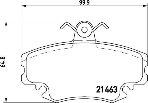 Brembo P68038N - Bremžu uzliku kompl., Disku bremzes adetalas.lv