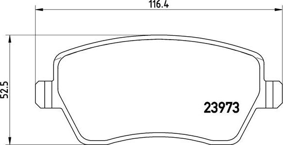 Brembo P 68 033X - Bremžu uzliku kompl., Disku bremzes adetalas.lv