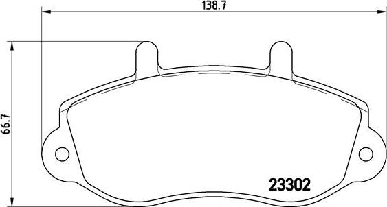 Brembo P 68 025 - Bremžu uzliku kompl., Disku bremzes adetalas.lv