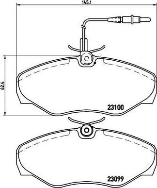 Brembo P 68 026 - Bremžu uzliku kompl., Disku bremzes adetalas.lv