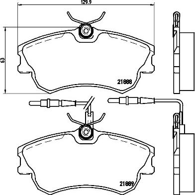 Brembo P 68 023 - Bremžu uzliku kompl., Disku bremzes adetalas.lv