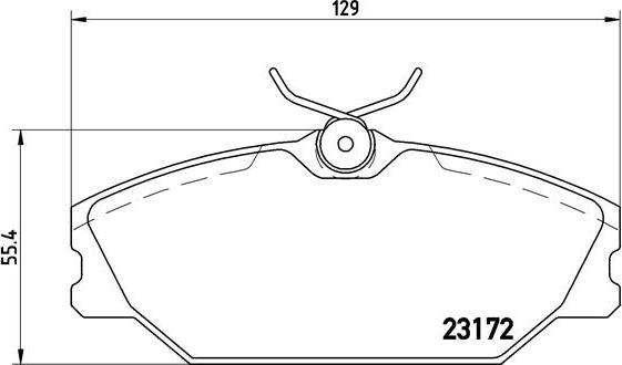 Brembo P 68 027 - Bremžu uzliku kompl., Disku bremzes adetalas.lv