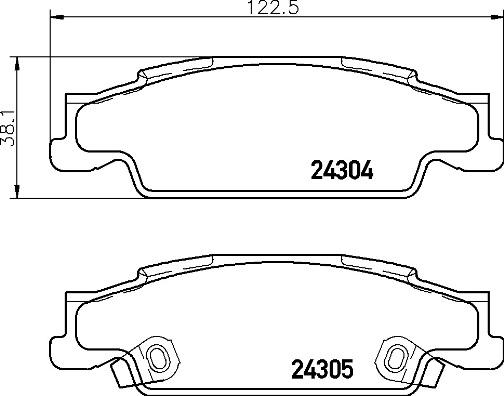 Brembo P 09 007 - Bremžu uzliku kompl., Disku bremzes adetalas.lv