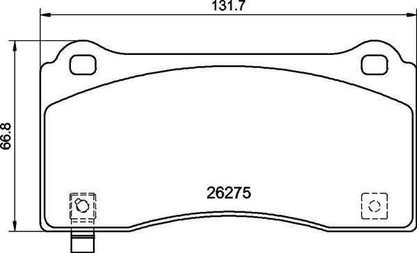 Brembo P 09 028 - Bremžu uzliku kompl., Disku bremzes adetalas.lv