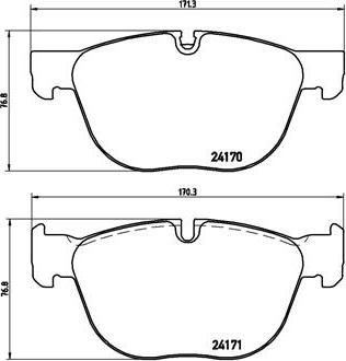 Brembo P 06 049X - Bremžu uzliku kompl., Disku bremzes adetalas.lv