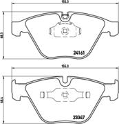 Brembo P 06 045 - Bremžu uzliku kompl., Disku bremzes adetalas.lv