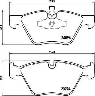 Brembo P 06 040X - Bremžu uzliku kompl., Disku bremzes adetalas.lv