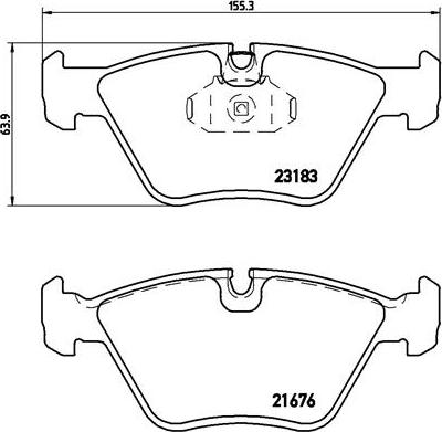 Brembo P 06 043X - Bremžu uzliku kompl., Disku bremzes adetalas.lv