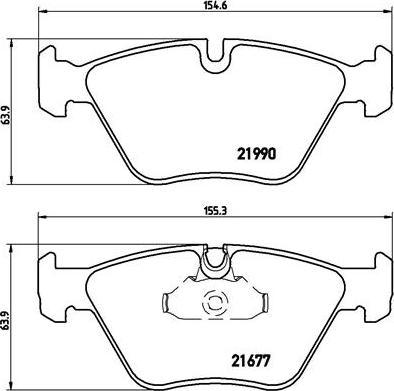 Brembo P 06 065 - Bremžu uzliku kompl., Disku bremzes adetalas.lv