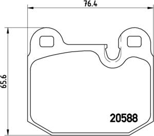 Brembo P 06 006 - Bremžu uzliku kompl., Disku bremzes adetalas.lv