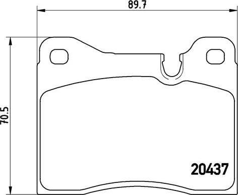 Brembo P 06 002 - Bremžu uzliku kompl., Disku bremzes adetalas.lv