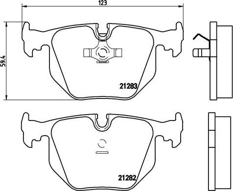 Brembo P 06 016 - Bremžu uzliku kompl., Disku bremzes adetalas.lv