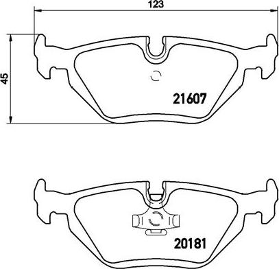 Brembo P 06 013 - Bremžu uzliku kompl., Disku bremzes adetalas.lv