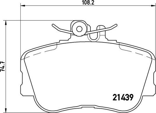 Brembo P 06 017 - Bremžu uzliku kompl., Disku bremzes adetalas.lv