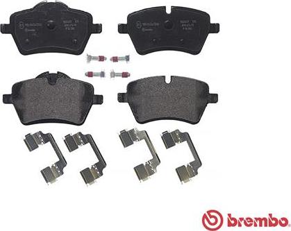 Brembo P 06 086 - Bremžu uzliku kompl., Disku bremzes adetalas.lv