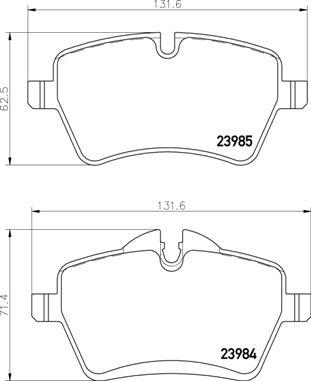 Brembo P 06 086 - Bremžu uzliku kompl., Disku bremzes adetalas.lv