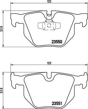 Brembo P 06 039 - Bremžu uzliku kompl., Disku bremzes adetalas.lv