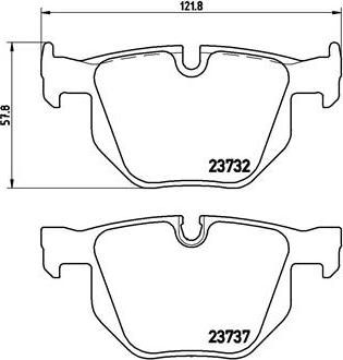 Brembo P 06 033 - Bremžu uzliku kompl., Disku bremzes adetalas.lv