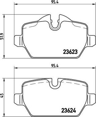 Brembo P 06 037X - Bremžu uzliku kompl., Disku bremzes adetalas.lv