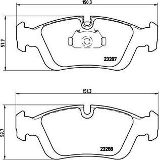 Brembo P 06 024 - Bremžu uzliku kompl., Disku bremzes adetalas.lv