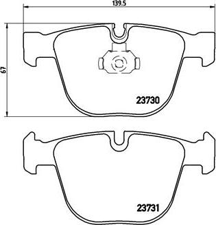 Brembo P 06 026 - Bremžu uzliku kompl., Disku bremzes adetalas.lv