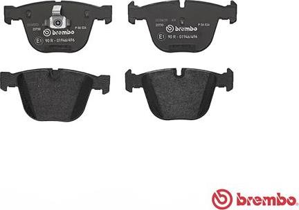 Brembo P 06 026 - Bremžu uzliku kompl., Disku bremzes adetalas.lv