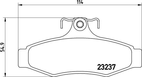 Brembo P 15 005 - Bremžu uzliku kompl., Disku bremzes adetalas.lv