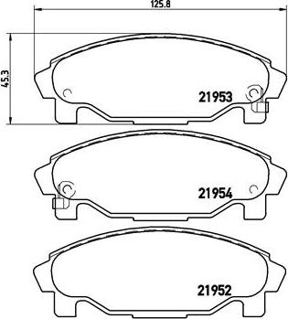 Brembo P 16 007 - Bremžu uzliku kompl., Disku bremzes adetalas.lv