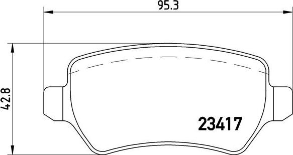 Brembo P 10 013 - Bremžu uzliku kompl., Disku bremzes adetalas.lv