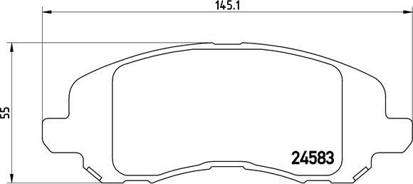 Brembo P 18 001 - Bremžu uzliku kompl., Disku bremzes adetalas.lv