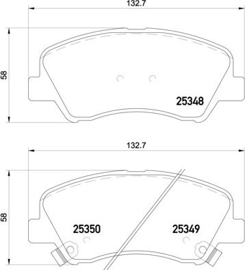 Brembo P 18 025 - Bremžu uzliku kompl., Disku bremzes adetalas.lv