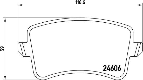 Brembo P 85 099 - Bremžu uzliku kompl., Disku bremzes adetalas.lv