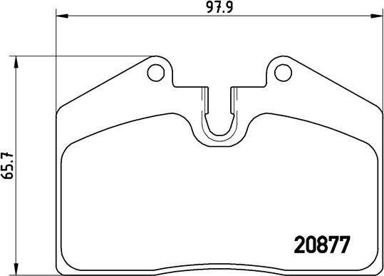 Brembo P 85 094 - Bremžu uzliku kompl., Disku bremzes adetalas.lv