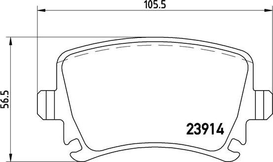 Brembo P 85 095X - Bremžu uzliku kompl., Disku bremzes adetalas.lv