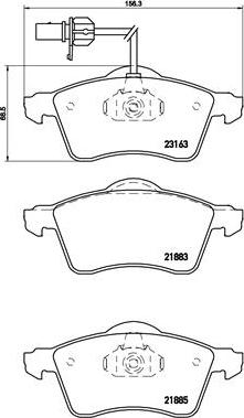 Brembo P 85 049 - Bremžu uzliku kompl., Disku bremzes adetalas.lv