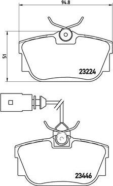 Brembo P 85 046 - Bremžu uzliku kompl., Disku bremzes adetalas.lv