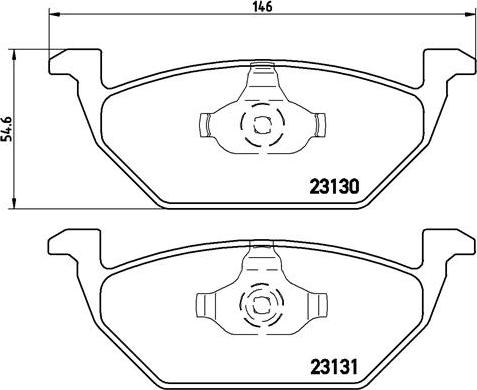 Brembo P 85 041X - Bremžu uzliku kompl., Disku bremzes adetalas.lv