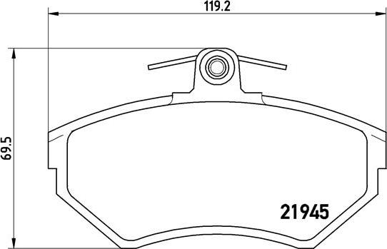 Brembo P 85 042 - Bremžu uzliku kompl., Disku bremzes adetalas.lv