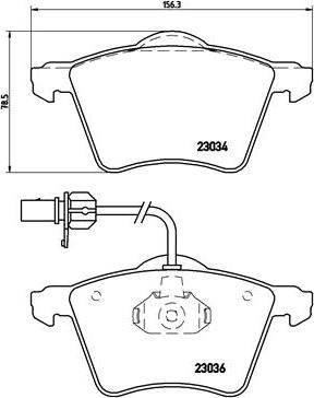 Brembo P 85 052 - Bremžu uzliku kompl., Disku bremzes adetalas.lv