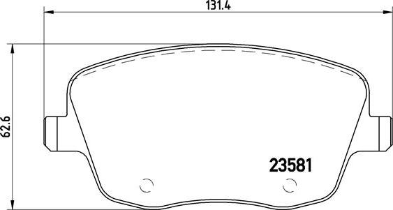 Brembo P 85 057X - Bremžu uzliku kompl., Disku bremzes adetalas.lv