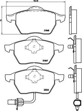 Brembo P 85 060 - Bremžu uzliku kompl., Disku bremzes adetalas.lv